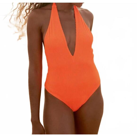 NEW MAAJI tica classic one piece in vibrant orange
